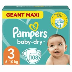 NEW Pampers Baby-Dry 3 108 db (108 uds)