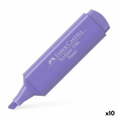 NEW Faber-Castell Textliner 1546 Pasztell lila filctoll (10 db)