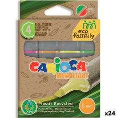 NEW Carioca Eco Family Memolight 4 darabos filctoll készlet (24 darab)