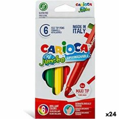 NEW Carioca Jumbo 6 darabos filctoll készlet színes (24 db)