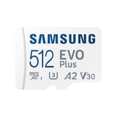 NEW Micro SD memóriakártya adapterrel Samsung MB-MC512KAEU UHS-I 130 MB/s