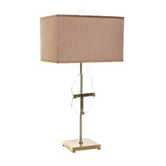 NEW Asztali lámpa DKD Home Decor 8424001754502 Bronz arany fém kristály 40 W 240 V 40 x 28 x 80 cm 40 x 28 x 80 cm