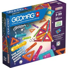 NEW Geomag Glitter játékkészlet (35 darab)