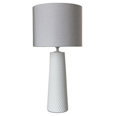 NEW Asztali lámpa DKD Lakberendezés Porcelán Fehér 220 V 25 W 50 W 30 x 30 x 63 cm