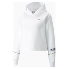 NEW Puma kapucnis pulóver Puma Cropped Hoodie Fehér