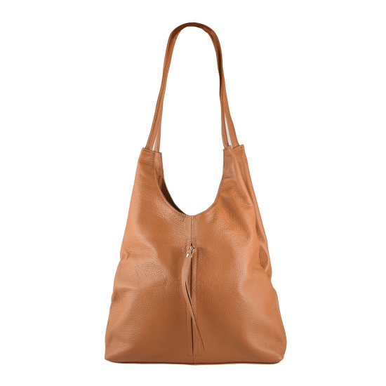 NEW Kézitáska Isabella Rhea Női SS22-IR-1523-COGNAC Barna 45 x 30 x 7 cm