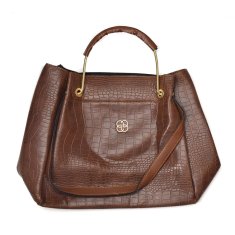 NEW Kézitáska Woman Madamra 128-SIYAH-BROWN Barna (30 x 26 x 12 cm)