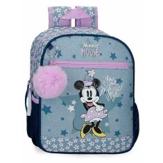 NEW Joumma Iskolai hátizsák Minnie Mouse stílusú kék 23 x 28 x 10 cm