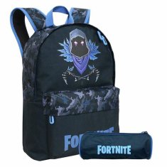 NEW Fortnite Raven fekete iskolai hátizsák (39 x 47 x 15 cm)