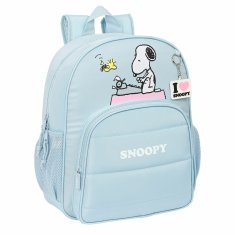 NEW Safta Snoopy iskolai hátizsák világoskék (15 L)