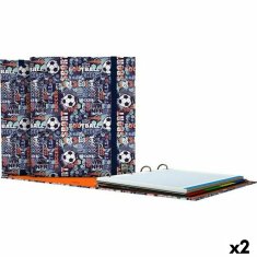 NEW Grafoplas Carpebook Winners gyűrűs iratgyűjtők Sötétkék A4 (2 db)