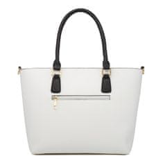 Dollcini Dollcini, női kézitáska készlet, crossbody táska, divatos felső fogantyús táska, 443301, Fehér, fehér/rózsaszín