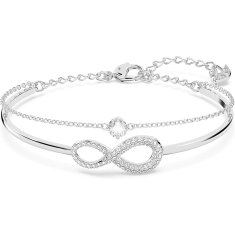 NEW Swarovski Swa Infinity ezüst karkötő nőknek (Felújított termékek D)