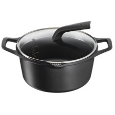 NEW Tefal E2494644 Fekete erősített alumínium kör alakú Ø 24 cm