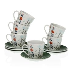 NEW Versa Selene Tea Porcelán csésze és csészealj készlet (12 db)