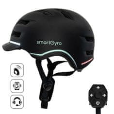 NEW Smartgyro SMART PRO L elektromos robogó sisak Fekete