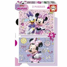 NEW Educa Minnie Mouse 48 darabos puzzle 2 darabos készlet