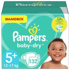 NEW Pampers Baby-Dry eldobható pelenkák (5. méret) (12-17 kg) (Felújított A+ termékek)