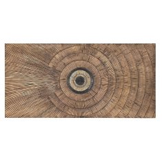 NEW Ágy fejléc DKD Home Decor Gold Natural Wood MDF 180 x 3,5 x 90 cm 180,5 x 3,5 x 90,5 cm 180,5 x 3,5 x 90,5 cm