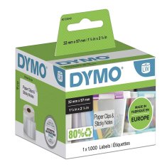 NEW Dymo címketekercs V150169 Fehér (Felújított termék B)