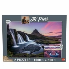 NEW Puzzle Goliath Izland és USA JC Pieri 500 darab 1000 darabos puzzle