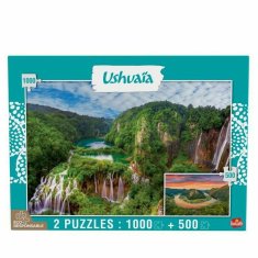 NEW Puzzle Goliath Ushuaia és Horvátország 500 darab 1000 darabos puzzle