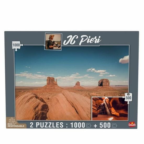 NEW Puzzle Goliath Monument Valley &amp; Antelope Canyon 500 darab 1000 darabos puzzle