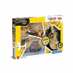 NEW Clementoni National Geographic Kids Keep Earth Wild Puzzle (104 darab)