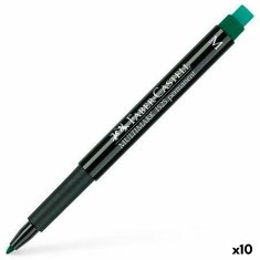 NEW Faber-Castell Multimark 1525 M zöld tartós filctoll (10 db)