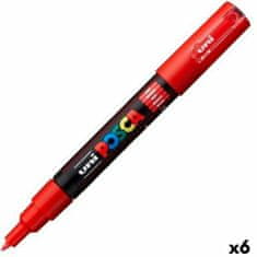 NEW POSCA PC-1M piros (6 db)