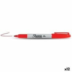 NEW Sharpie Fine Point Permanent Marker piros (12 db)