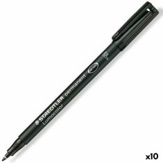 NEW Staedtler Lumocolor 318-9 Fekete (10 db)