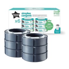 NEW Pótalkatrész Tommee Tippee Simplee Sangenic 6 db