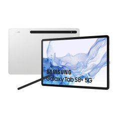 NEW Samsung TAB S8+ X800 12.4" 128GB 8GB RAM Octa Core ezüst