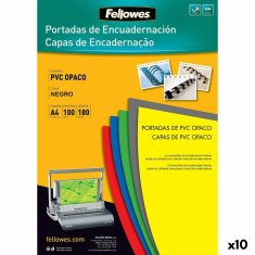 NEW Fellowes 100 db Fekete PVC A4 (10 db)