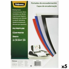 NEW Fellowes 100 db átlátszó A4-es polipropilén borító (5 db)