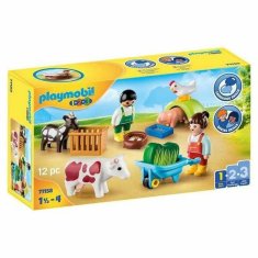 NEW Playset Playmobil 1.2.3 Vidámság a farmon 71158 12 darab