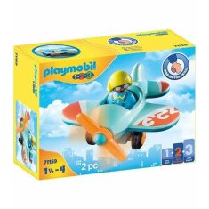 NEW Playset Playmobil 1.2.3 repülőgép 71159 2 darab