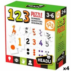 NEW HEADU Puzzle Números Oktatási készlet gyerekeknek (4 darab)