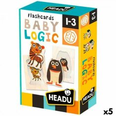 NEW Izobraževalni komplet za otroke HEADU Flash Card Baby Logic Montessori (5 kosov)