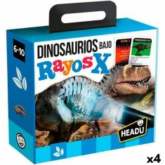 NEW Oktató készlet gyerekeknek HEADU Dinosaurios Rayos X (4 db)