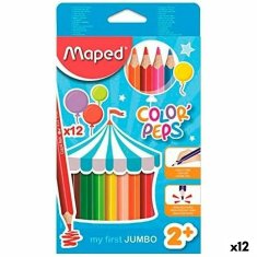 NEW Maped Jumbo színes zsírkréták' Peps színes 12 darab (12 db)