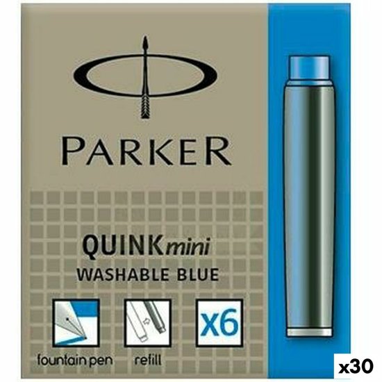 NEW Parker Quink Mini 6 darabos kék (30 db)