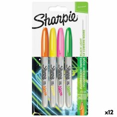 NEW Sharpie Neon színű 4 darabos 1 mm-es filctoll készlet (12 db)