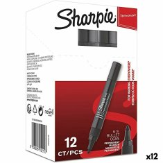 NEW Sharpie M15 12 darab fekete 2 mm-es tartós filctoll (12 darab)