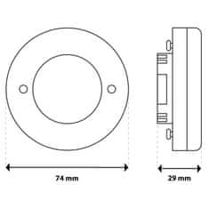 LUMILED LED izzó GX53 12W = 75W 1100lm 4000K Semleges fehér 120°