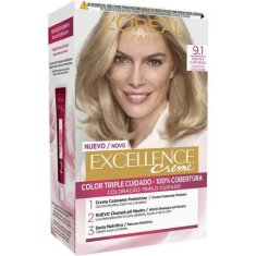 NEW Tartós szín Excellence L'Oreal Make Up Light Ash Blonde N 9,1