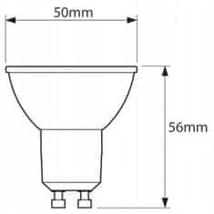 LUMILED 10x LED izzó GU10 6W = 50W 580lm 4000K Semleges fehér ÁLLÍTHATÓ 24° 36° 60°