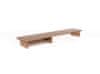 GRINDWOOD Premium Oak Wooden Monitor Stand: Walnut Elegance