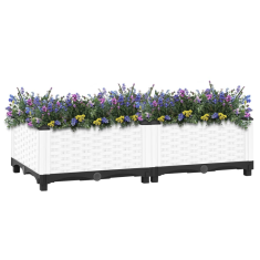 Vidaxl polipropilén magaságyás 80 x 40 x 23 cm (153305)